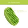 Metopets Dog Bath Brush, Dog Shampoo Shower Brush with Hair Removal Screen, Pet Dog Bath Scrubber with Rubber Bristles for Grooming Washing Deshedding Massaging