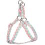 PetLoft Dog Harness, Soft Texture Adjustable Dog Harness in Funny Print Dual Stainless Steel Rings and Durable Easy Leash Clip (S, Pink)