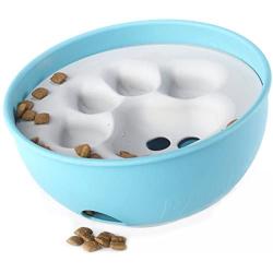 PAW5 Rock N Bowl Puzzle Feeder Dog Bowl - Fun Interactive Enrichment Dog Dish - Slow Feeder for Dogs - Stops Bloating - BPA and Phthalate-Free Plastic Made in The USA