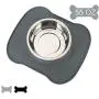 Hoping Large Dog Bowl-No Spill Dog Bowl Non Slip Silicone Mat Dog Water Food Bowl One Stainless Steel Cat Bowl Dish for Large Dog Hoping Large Dog Bowl-No Spill Dog Bowl Non Slip Silicone Mat Dog Water Food Bowl One Stainless Steel Cat Bowl Dish for Large Dog