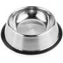 King International Stainless Steel Dog Bowls with Anti-Skid Rubber Base Set of 3- Small (16 Oz) Medium (24 Oz) Large (32 Oz)- Pet Feeding Bowl for Dogs, Puppy Cat and Kitten-Feed water wet food treats
