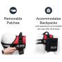 Industrial Puppy Emotional Support Dog Vest Harness with Reflective Straps, Interchangeable Patches, and Matching ESA Leash Set - ESA Dog Vest in 7 Adjustable Sizes