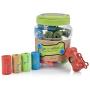 Greenbone 18000 BioBase Waste Bag Rolls with A Re-Usable Carry Handle Cannister & Bag Dispenser - 28 Pack (336 Bags)