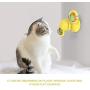 ocijf179 Cat Toy Three-Headed Windmill Cat Toy Turntable Scratching Rubbing Brushing Pet Supplies - Blue