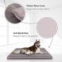Large Dog Bed Soft Foam Pet Beds 23/31/39/47 inches Washable Anti-Slip Crate Mat Mattress Kennel Pad with Thick Removable Cover