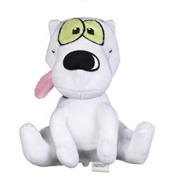Nickelodeon for Pets Rockos Modern Life Rocko Figure Plush Dog Toy - 6 Inch Grey, Blue and Purple Squeaky Dog Toy for All Dogs - Nickelodeon Toys for Dogs, Squeak Dog Toy (FF15302)