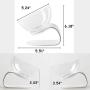 Creation Core Stylish Transparent Slanted Tilted Cat Bowl Cat Slow Feeder