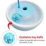 Kuntrona Feather Cat Toys Interactive Cat Ball Toy Automatic Pet Cat Water Bottle Dispenser Removable Cat Drinking Water Feeder