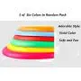 ZoyPet Dog Toy Fetch Toys Flying Disc Throw Durable Non-Toxic Rubber Outdoor Dog Training Toy Lightweight Exercise Playing Chew Flyer,6.5 inch 3 Pack Colors May Vary DT12