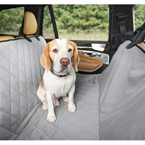 Plush Paws Products Hammock Car Seat Cover with Pet Harnesses, Extra Large (Grey)