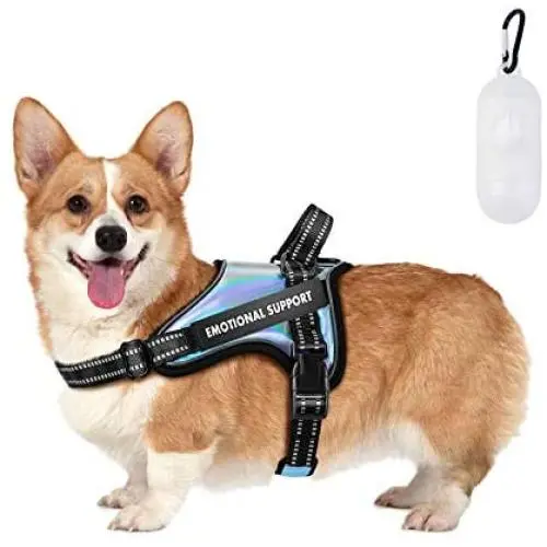 No Pull Dog Harness with Strong Handle Adjustable Emotional Support Dog Vest Harness Reflective Dog Halter for Outdoor Activities Easy On and Off Dog Harness for Small to Large Dogs No Pull Dog Harness with Strong Handle Adjustable Emotional Support Dog Vest Harness Reflective Dog Halter for Outdoor Activities Easy On and Off Dog Harness for Small to Large Dogs