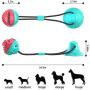 WLHOPE Dog Chew Suction Cup Tug of War Toy, Rope with Resistance to Strong Bites Strong Training Effect for Small Medium Dogs (Blue Pink)