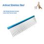 HarSeab Pet Stainless Steel Grooming Comb 7.5 Inch,Pet Comb for Dogs & Cats,Pet Grooming Brush Deshedding Tool Removes Tangles and Knots