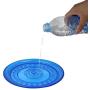 Plastic Flying Disc Toy - for All Dogs Dogs – Soft Natural Rubber for Safety – Color Azúl Fácilmente Visible – Pet Training Flying Saucer Interactive Toys