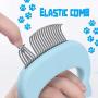 xlpace Relaxing Cat Comb Massager Pet Brush Dog Hair Removal Open Knot Massage Comb