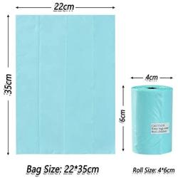 Single Unscented Dog Waste Bags-180,540,960Bags,1.2Mirco Thickness and Measure 813Inches-180BAGS