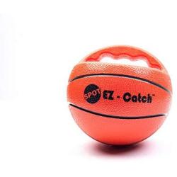 SPOT EZ Catch 6'' Ball | Dog Ball with Handle | Rubber Basketball Design | Pet Toys | Dog Toys | Dog Squeaky Toy | Interactive Dog Toys | Dog Balls | Dog Backyard Fun | Durable Dog Toys | Play Fetch