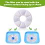 YUESUO Cat Fountain Filter Replacement, Water Filter for Cat Fountain, Cat Water Fountain Filter Replacement, Cat Water Fountain Filters for Help Cats and Dogs Stay Healthy (6 pcs)