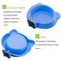Hamiledyi 2PCS Crate Dog Bowl Pet Cage Bowl Removable Water Food Feeder Bowls with Bolt Holder Stainless Steel Hanging Suitable for Small Pet Dog Cat Bird