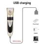 HATALKIN Dog Clippers, Professional Low Noise Rechargeable Pet Hair Grooming Clippers Kit Cordless Electric Clipper Shaver for Small Large Dogs Cats Animals (Silver)