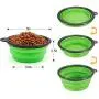 N / A Collapsible Dog Bowl, 2 Pack Collapsible Dog Water Bowls for Dogs Cats, Portable Pet Feeding Watering Dish for Outdoor Walking Traveling with 2 Carabiner N / A Collapsible Dog Bowl, 2 Pack Collapsible Dog Water Bowls for Dogs Cats, Portable Pet Feeding Watering Dish for Outdoor Walking Traveling with 2 Carabiner
