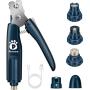 Peroom Dog Nail Grinder with 2 LED Light, Pet Dog Nail Clippers and Trimmers with Nail Storage Box, Low Noise Electric Dog Nail Trimmers Grooming for Small Medium Large Dogs and Cats