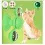 HESHPAWS Windmill Cat Toys with Light Ball Catnip Balls and Bell,Turntable Teasing Pet Toy Interactive Chew Toys for Indoor Cats,Cats Hair Brush Scratching Tickle Toy with Suction Cup