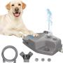 Dog Water Fountain Step On Dog Sprinkler Toy, Easy Paw Activated Drinking Pet Dispenser with 3-Pattern Spray Modes for Small Medium Large Dogs Happiness and Fun, Including 9.8ft Hose & 2-Way Splitter