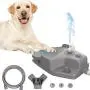 Dog Water Fountain Step On Dog Sprinkler Toy, Easy Paw Activated Drinking Pet Dispenser with 3-Pattern Spray Modes for Small Medium Large Dogs Happiness and Fun, Including 9.8ft Hose & 2-Way Splitter Dog Water Fountain Step On Dog Sprinkler Toy, Easy Paw Activated Drinking Pet Dispenser with 3-Pattern Spray Modes for Small Medium Large Dogs Happiness and Fun, Including 9.8ft Hose & 2-Way Splitter