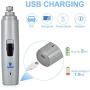 I-pure items Dog Nail Grinder, Electric Dog Nail Trimmer Clipper, 2 Speed Pet Nail Grinder for Dogs Grooming Kit, Rechargeable Painless Cat Paws File Grooming & Smoothing for Small Medium Large Dogs