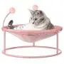 Cat Hammock, Cat Bed Dog Bed Pet Hammock Bed Pet Resting Seat Safety Cat Shelves -with Stand Detachable and Washable, Free-Standing Cat Sleeping Bed Breathability Easy Assembly Indoors Outdoors (Pink) Cat Hammock, Cat Bed Dog Bed Pet Hammock Bed Pet Resting Seat Safety Cat Shelves -with Stand Detachable and Washable, Free-Standing Cat Sleeping Bed Breathability Easy Assembly Indoors Outdoors (Pink)