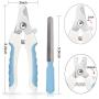 COMBOMTEK Dog Nail Clippers & File + Free Dog Grooming Scissors & Comb + Free Dog Shampoo Brush | Pet Grooming Kit | Cat Nail Trimmer, Cat Grooming Scissors, Cat Bath Brush…