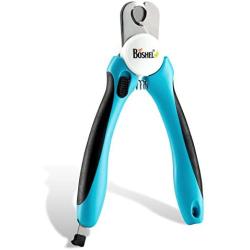 Dog Nail Clippers and Trimmer By Boshel - With Safety Guard to Avoid Over-cutting Nails & Free Nail File - Razor Sharp Blades - Sturdy Non Slip Handles - For Safe, Professional At Home Grooming