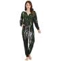Autumn Leaves on Shimmering Blurred - Autumn,Womens Onesie Pajamas Sportswear Backgrounds M