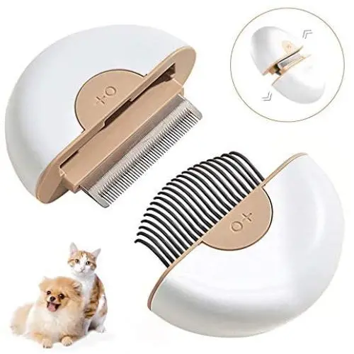 MIMP Cat Dog Comb 2 in 1 Grooming Massage Hair Removal Kit for Pet Detangling Matted or Knotted Undercoat Hair Hair Brushes Dematting Grooming Tools MIMP Cat Dog Comb 2 in 1 Grooming Massage Hair Removal Kit for Pet Detangling Matted or Knotted Undercoat Hair Hair Brushes Dematting Grooming Tools