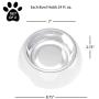 PETMAKER Pet Bowls – Raised Stainless Steel & Plastic Nonslip Rubber Bottom Food & Water Station for Pets