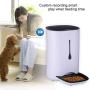 CHZHENG Automatic Pet Feeder, Dog Cat Food Dispenser Distribution Alarms, Portion Control, Voice Recorder, Programmable Timer for Up to 4 Meals Per Day