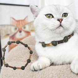 ocijf179 Cat Toy Pet Cat Kitten Matatabi Necklace Shaped Molar Stick Interactive Chew Catnip Toy