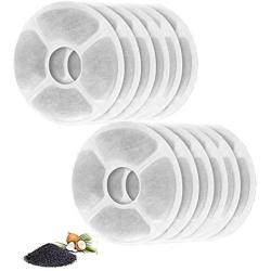 TUOWS Pet Fountain Filters Replacement Cat Fountain Filter Activated Carbon Filter for Automatic Water Dispenser Dog Drinking Fountain
