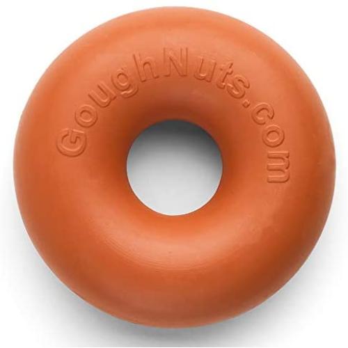 Goughnuts Virtually Indestructible Ring Durable Dog Chew Toy - Guaranteed for Life - Strong, Tough Rubber Chewing Toy for Large & Aggressive Power Chewers Like Pitbulls, German Shepherds, and Labs