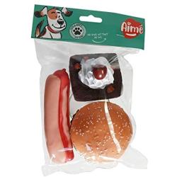 Aimé Fast Food Vinyl Dog Toys