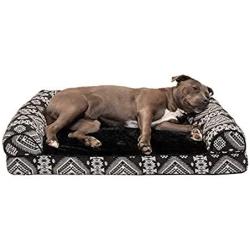 Furhaven Pet - Orthopedic Foam Sofa-Style Traditional Living Room Couch Dog Bed for Dogs and Cats - Multiple Styles, Sizes, and Colors