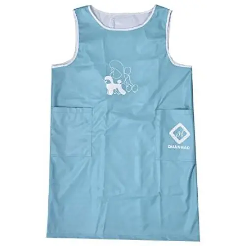 Myonly Waterproof Nylon Apron Anti-Static Pet Cat Dog Grooming Cooking Kitchen Aprons Smock with Pockets for Women Men
