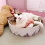 pidan Durable Cat Scratcher for Indoor Cats Cardboard 2in1 Cat Scratching Pad & Lounge - Cat Scratch Couch Bed with Geometric Pattern Modern Design
