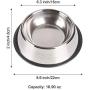 Petworld Paragon Stainless Steel Dog Bowl with Noise Reduction Non-Slip Rubber Base & Solid Durable Easy-Cleaning Anti-Rust Water and Food Feeder for Dogs and Cats