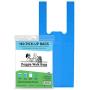 Doggie Walk Bags Dog Waste Bags with Easy Tie Handles, Extra Thick and Strong Poop Bags for Dogs, Easy Dispensing and Leak Proof, 140 Doggy Bags, 7 x 5 x 17 Inches with Gusseted Sides, Blue (96095)