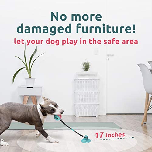 Dog Toys for Dogs - Suction Cup Dog Toy - Large Dog Chew Toys - Tug Toy for Dogs for Medium Dogs - Dog Pull Toy - Pet Toys - Dog Tug Toy with Suction Cup - Interactive Dog Toys - Rope Toy Puppy Toys