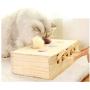 Funny cat Toy Hamster Machine Solid Wooden pet Interactive cat Toy pet cat Supplies