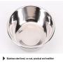 Rantow Double Dogs Bowls - Non-Slip Slow Feeder Dog Bowl Preventing Choking Fun Stainless Steel Pet Drink Water Bowl for Medium Small Dogs Cats