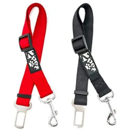 2PET Dog Seatbelt Strap Adjustable Dog Seat Belt for All for All Dog Breeds & Sizes Universal Dog Seat Belts Fit Seatbelt Latches of All Car Makes – 21” to 32” Dog Seatbelt - 2 Pack Choose Color 2PET Dog Seatbelt Strap Adjustable Dog Seat Belt for All for All Dog Breeds & Sizes Universal Dog Seat Belts Fit Seatbelt Latches of All Car Makes – 21” to 32” Dog Seatbelt - 2 Pack Choose Color